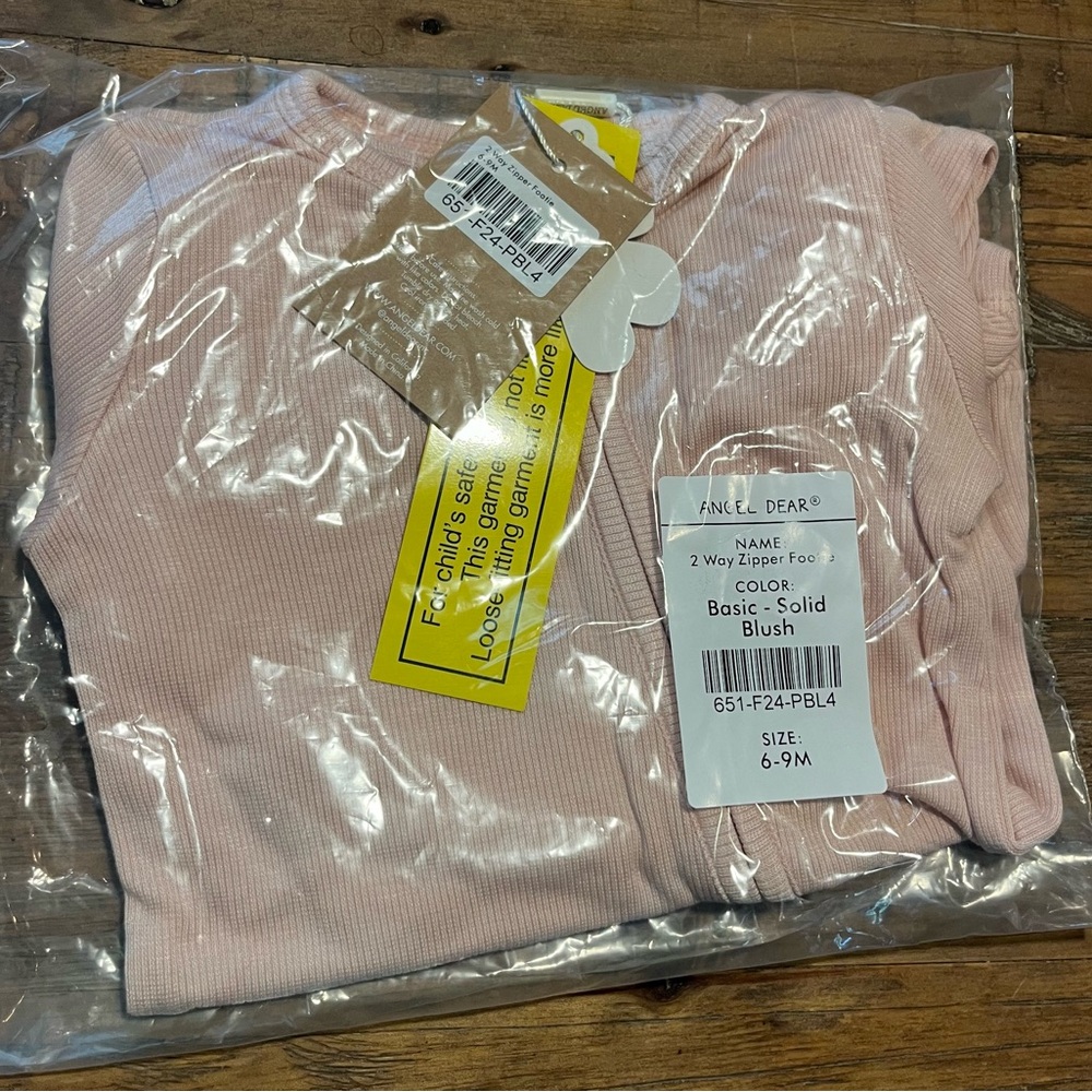 Angel Dear Pink Kids One Piece Footie
